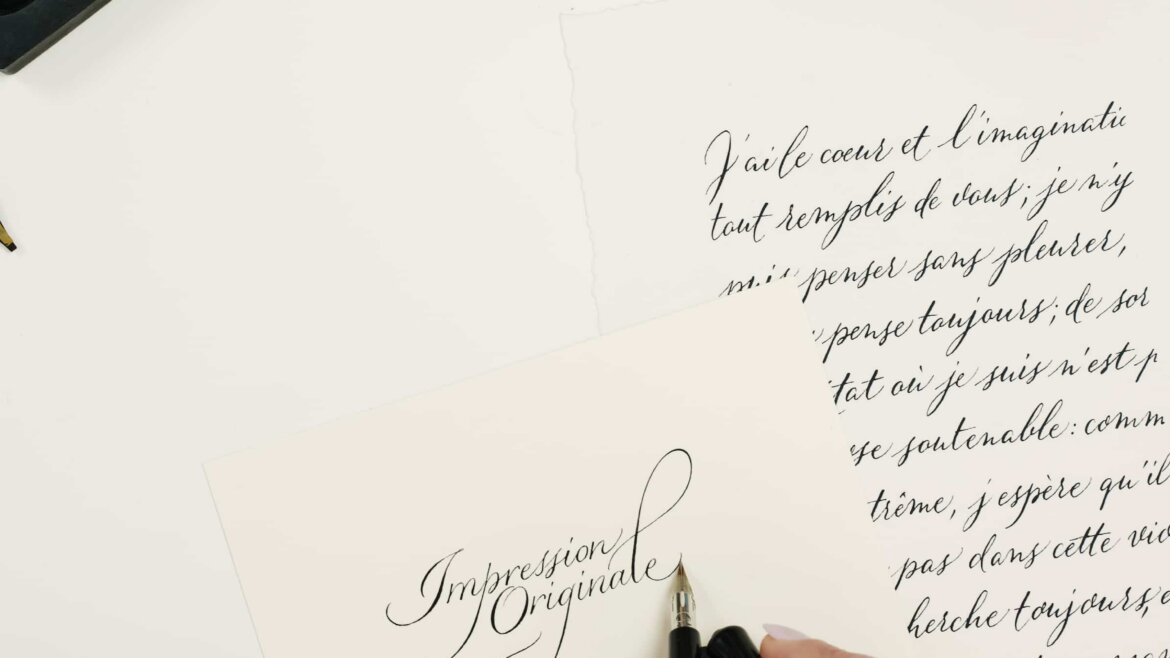 Main blog image about Impression Originale Calligraphy Art